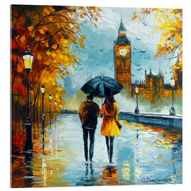 Acrylglasbild Londoner Herbst - Olha Darchuk