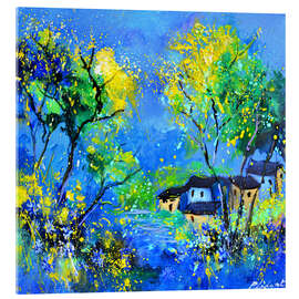 Acrylglasbild Blaue Landschaft - Pol Ledent