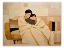 Wandbild Ein Moment, der keiner Worte bedarf - DejaReve