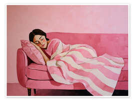 Wandbild In Rosa gehüllt - DejaReve