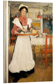 Alubild Martina Carrying Breakfast auf einem Tablett, 1904 - Carl Larsson