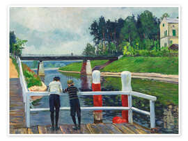 Poster Auf der Anlegestelle, 1906 - Philipp Franck