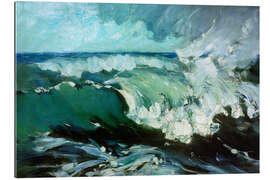 Tableau en plexi-alu Squall pushing down on waves - Karl Hagemeister