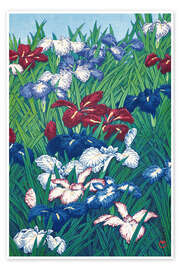 Wandbild Ayame (Lilien), 1929 - Kawase Hasui