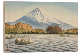 Holzbild Frostiger Morgen in Nagaoka - Kawase Hasui