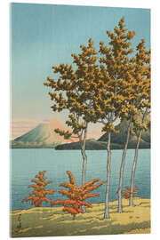 Acrylglasbild Toya-See, Hokkaido - Kawase Hasui