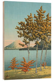 Holzbild Toya-See, Hokkaido - Kawase Hasui