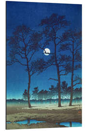 Tableau en aluminium Winter Moon over Toyama Plain - Kawase Hasui
