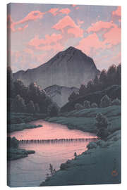 Leinwandbild Berg Kamaga, Hida, 1933 - Kawase Hasui