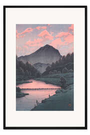 Gerahmter Kunstdruck Berg Kamaga, Hida, 1933
