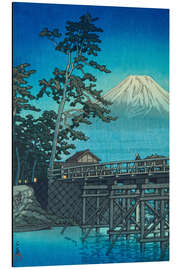 Aluminium print Fuji in moonlight, Kawai Bridge, 1947 - Kawase Hasui