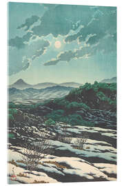 Acrylglasbild Karikachi-Bergpass - Kawase Hasui