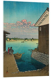 Acrylglasbild Morgen in Yobuko, Hizen, 1948 - Kawase Hasui