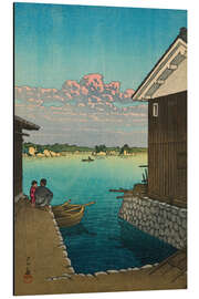Tableau en aluminium Morning in Yobuko, Hizen, 1948 - Kawase Hasui