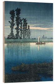 Holzbild Abend in Ushibori - Kawase Hasui
