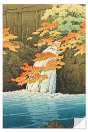 Wandsticker Akame Senju taki (Senju-Wasserfall, Akame) - Kawase Hasui