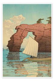 Wandbild Zaimoku-Insel in Matsushima, 1933 - Kawase Hasui