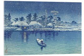Acrylglasbild Ushibori - Kawase Hasui