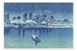 Poster Ushibori - Kawase Hasui