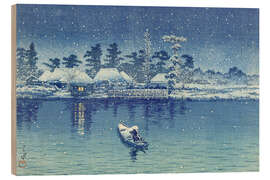 Holzbild Ushibori - Kawase Hasui