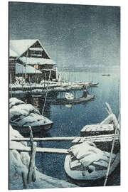 Aluminium print Snow in Mukojima, 1931 - Kawase Hasui