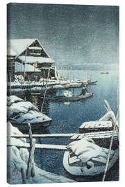 Leinwandbild Schnee in Mukojima, 1931 - Kawase Hasui