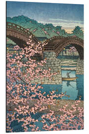 Aluminium print Spring evening at the Kintai Bridge - Kawase Hasui