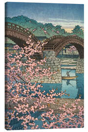 Leinwandbild Frühlingsabend an der Kintai-Brücke - Kawase Hasui