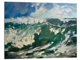 Tableau en plexi-alu Waves in the Storm, 1915 - Karl Hagemeister