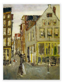 Obraz Neighborhood Street in the Jordaan, Amsterdam, 1918 - Georg-Hendrik Breitner