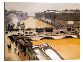 Tableau en plexi-alu Floods at Pont Saint Michel - Albert Marquet