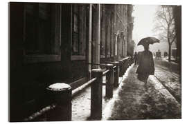 Akrylglastavla View of the Singel in Amsterdam on a rainy day - Georg-Hendrik Breitner