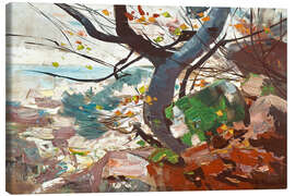 Tableau sur toile Cliffs on Rügen, 1912 - Karl Hagemeister