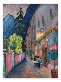 Poster Street café - Marianne von Werefkin