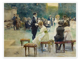 Wandbild Vor dem Konzert im Schlosspark - Wilhelm Schreuer