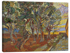 Tableau sur toile Garden of the Asylum, 1889 - Vincent van Gogh
