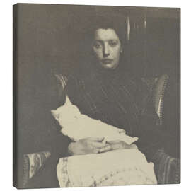 Leinwandbild Marie Breitner-Jordan mit Katze