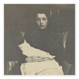 Poster Marie Breitner-Jordan mit Katze