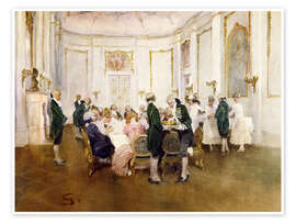 Wandbild Feine Abendgesellschaft - Wilhelm Schreuer