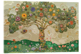 Acrylglasbild Bunter Lebensbaum - Carina Artspace