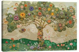 Tableau sur toile Colorful Tree of Life - Carina Artspace