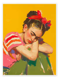 Wandbild Frida's Fantasiewelt - Carina Artspace