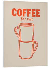 Aluminium print Coffee break for two - Carina Artspace