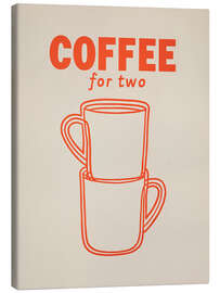 Tableau sur toile Coffee break for two - Carina Artspace