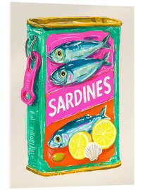 Acrylglasbild Pop Art Sardinendose