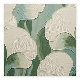 Wandbild Ginkgo, Naturinspiration - Carina Artspace