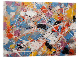 Acrylglasbild Komplexes Farbschema - Carina Artspace