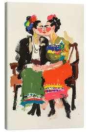 Leinwandbild Die Zwei Fridas - Carina Artspace