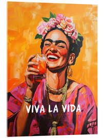 Akrylbillede Viva La Vida Frida - Carina Artspace