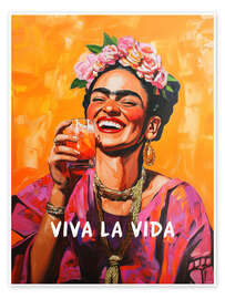 Wandbild Frida's Lebensfreude - Carina Artspace